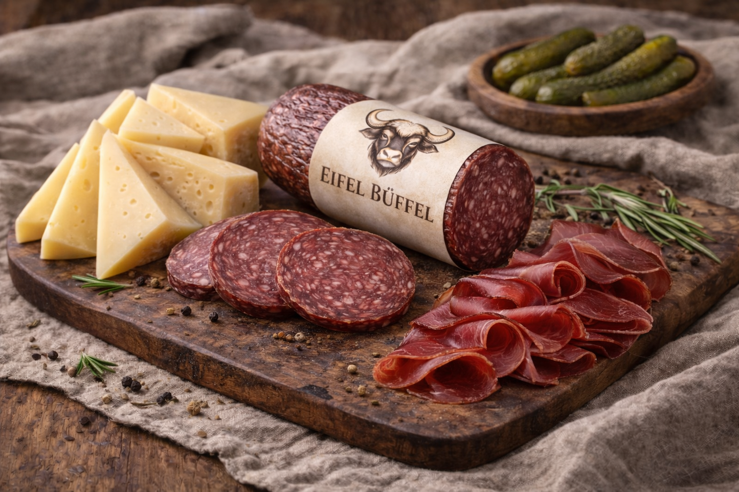 Schnittkäse aus Wasserbüffelmilch