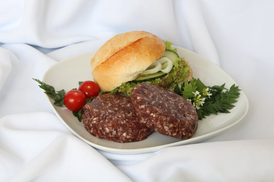 Burgerpatties aus Wasserbüffelfleisch – Der saftige Genuss für echte Feinschmecker