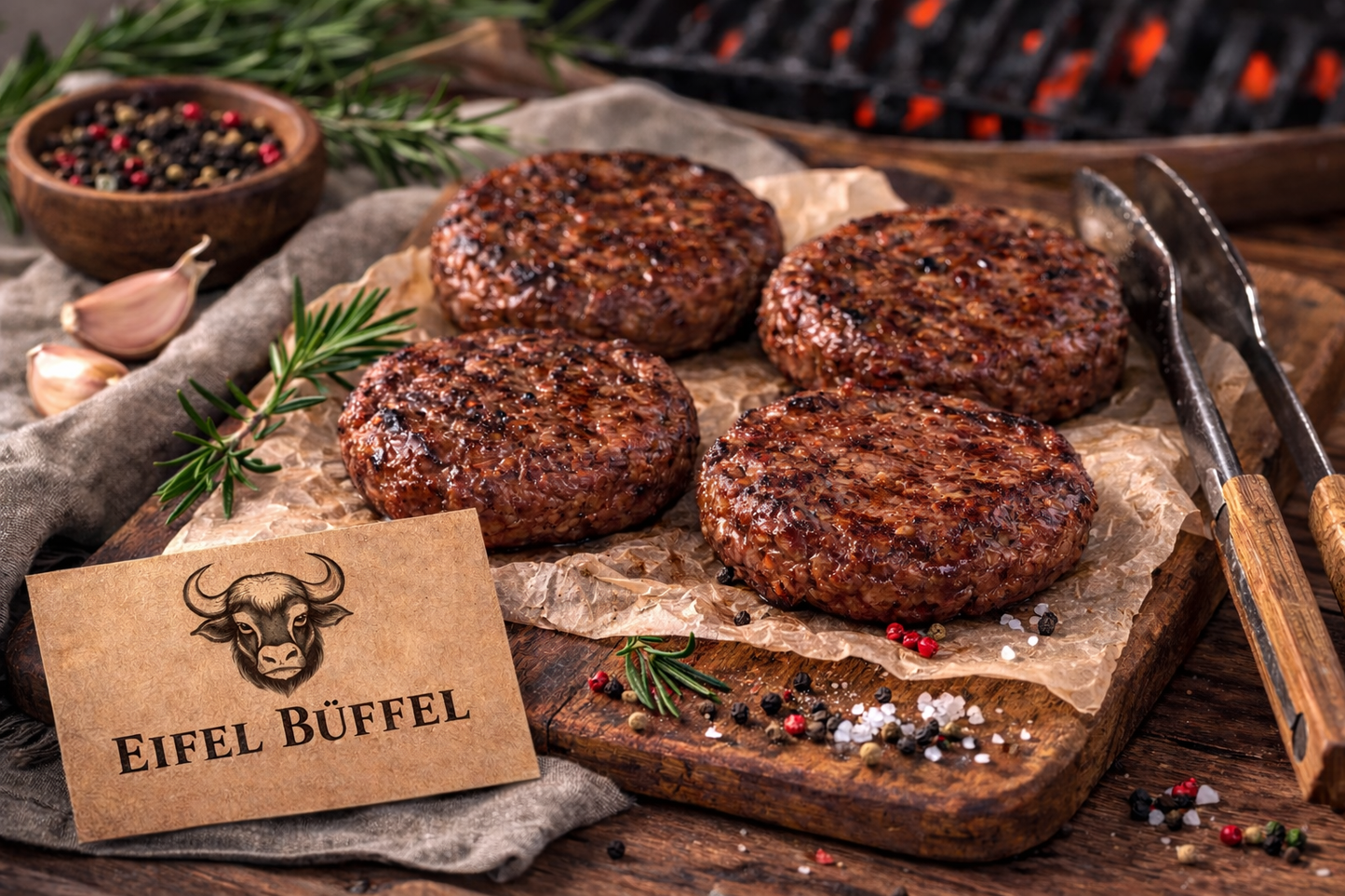 Burger de viande de buffle d'eau – Un délice juteux pour les vrais gourmets