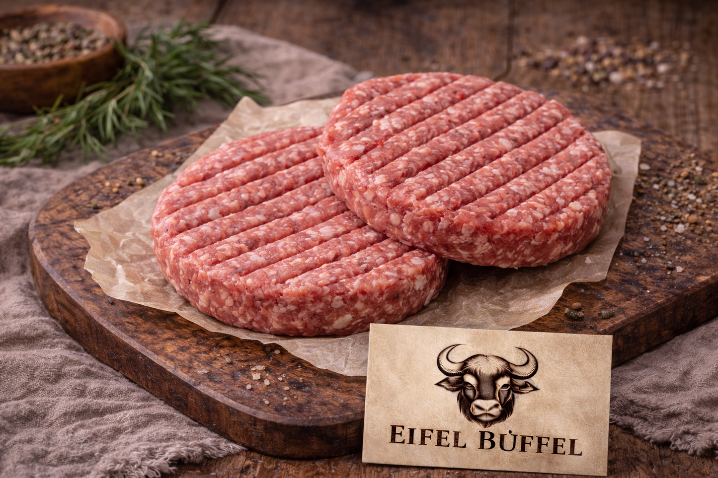 Burger de viande de buffle d'eau – Un délice juteux pour les vrais gourmets